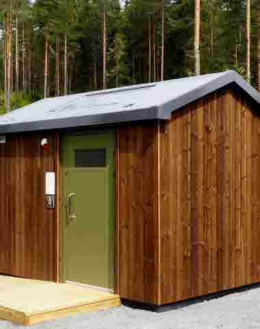 Solar-powered Toilet House TA 100, Burudvannet, Bærum Kommune, Norway